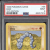 Onix 1999 Pokemon Unlimited 56/102 1st Edition PSA 9 ASR