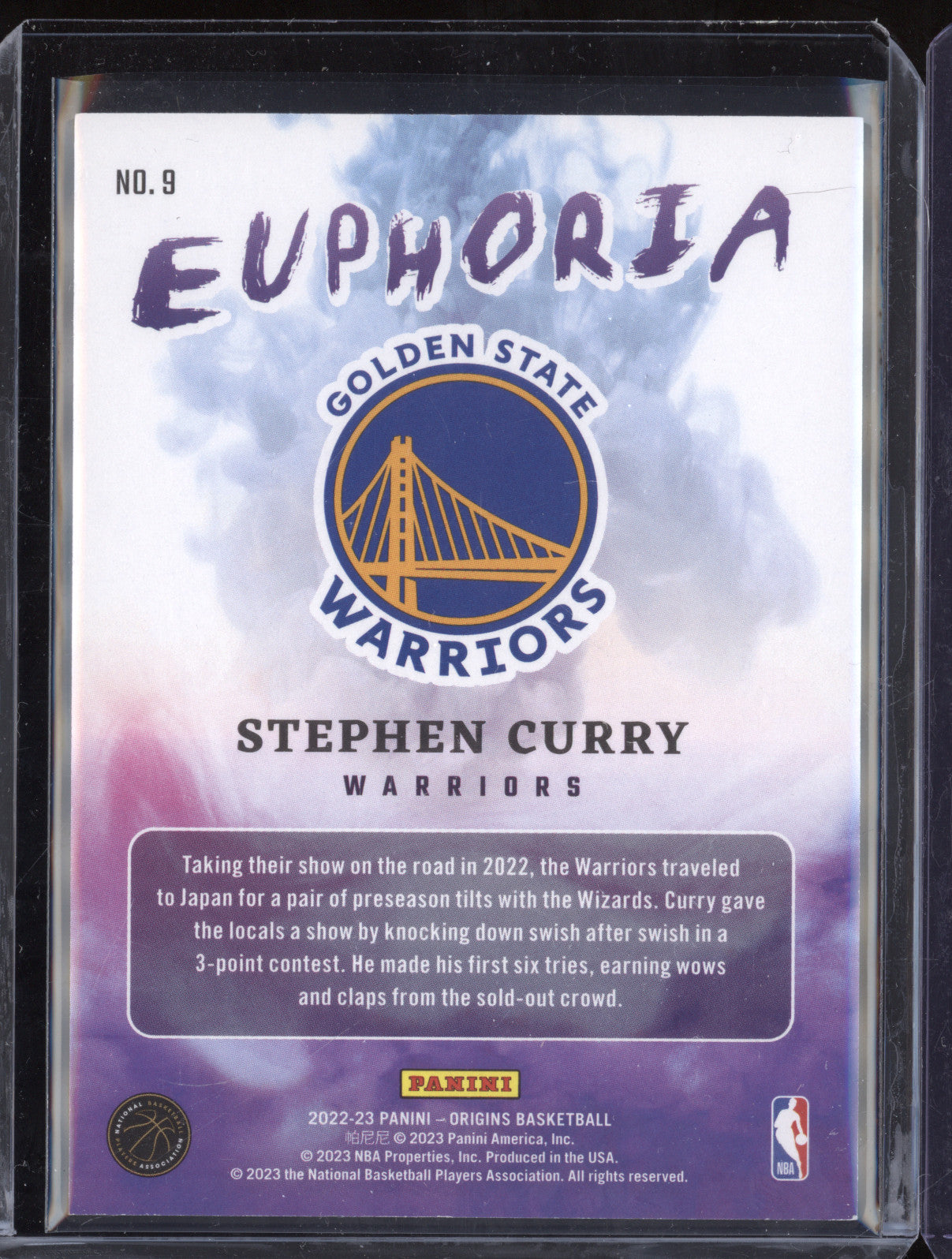 Stephen Curry 2022-23 Panini Origins 9 Euphoria Turquoise 15/25
