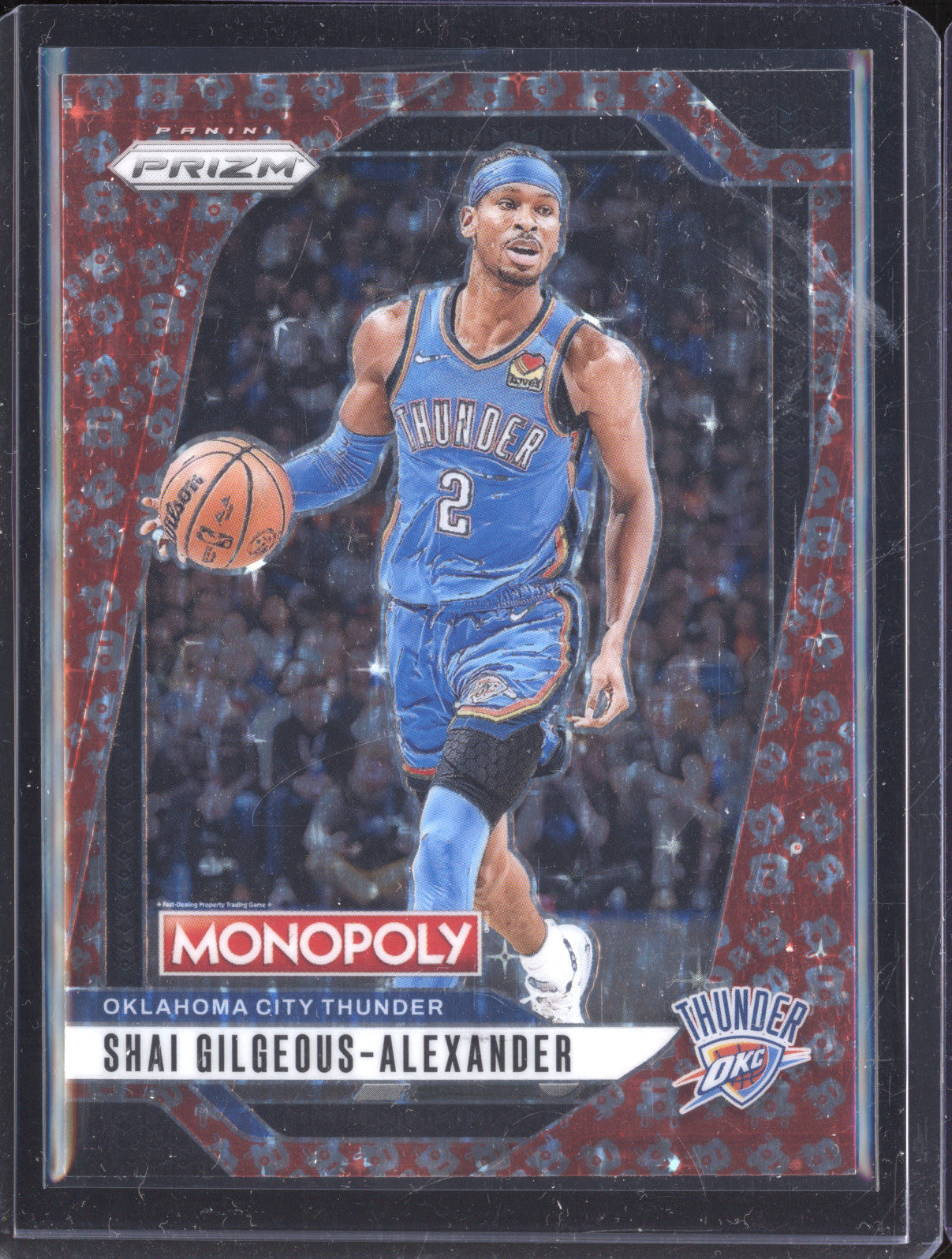 Shai Gilgeous-Alexander 2024-25 Panini Prizm Monopoly 79 Free Parking