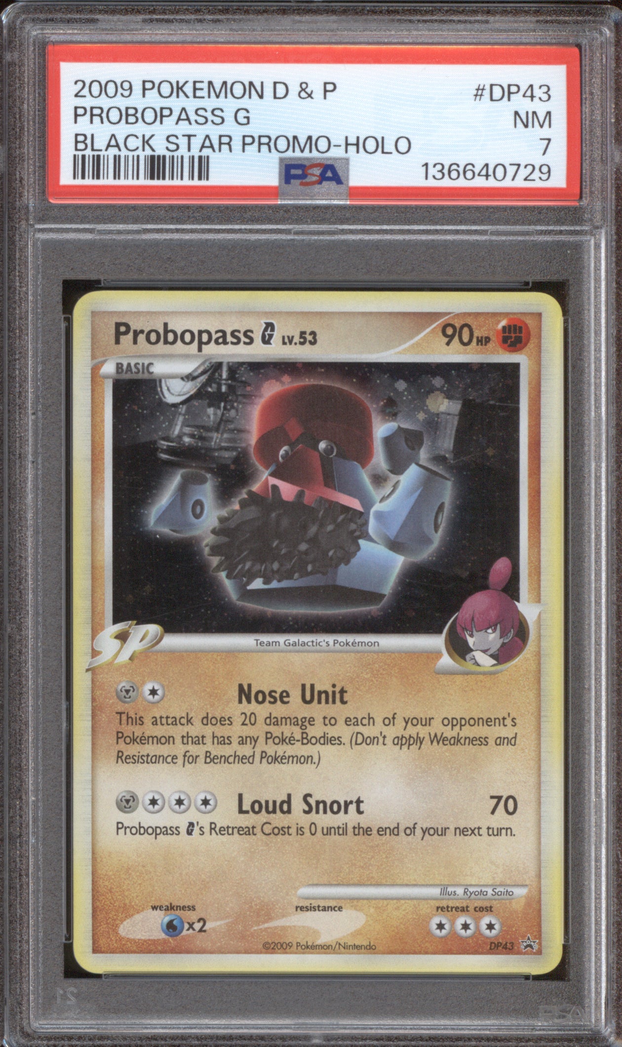 Probopass 2009 Pokemon Diamond & Pearl DP43 Black Star Promo PSA 7
