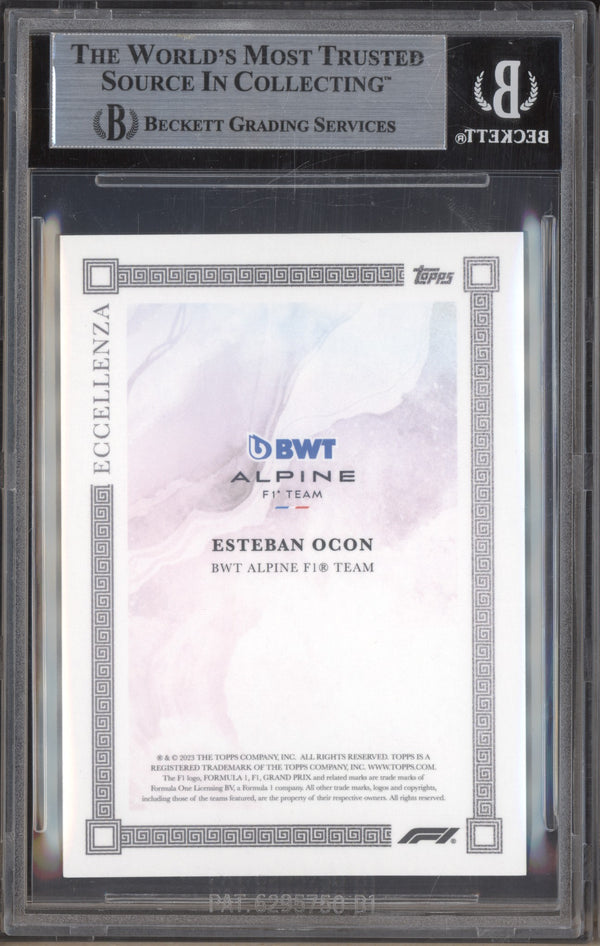 Esteban Ocon 2023 Topps Eccellenza Gradient 5/5 BGS 9