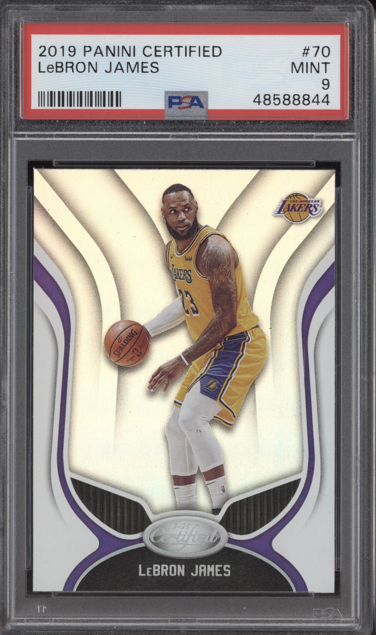 2019 Panini Certified 70 LeBron James PSA 9