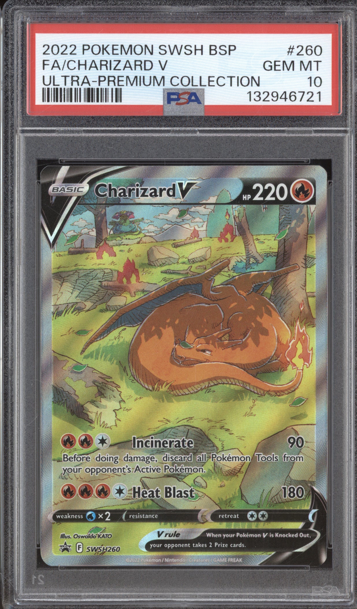 Charizard V 2022 Pokemon Ultra Premium Collection Promo SWSH260 PSA 10
