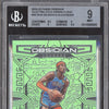 Shai Gilgeous-Alexander 2022 Panini Obsidian Electric Etch Green Flood /25 BGS 9