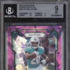 De'von Achane 2023 Panini Prizm 365 Purple Ice RC 187/225 BGS 9