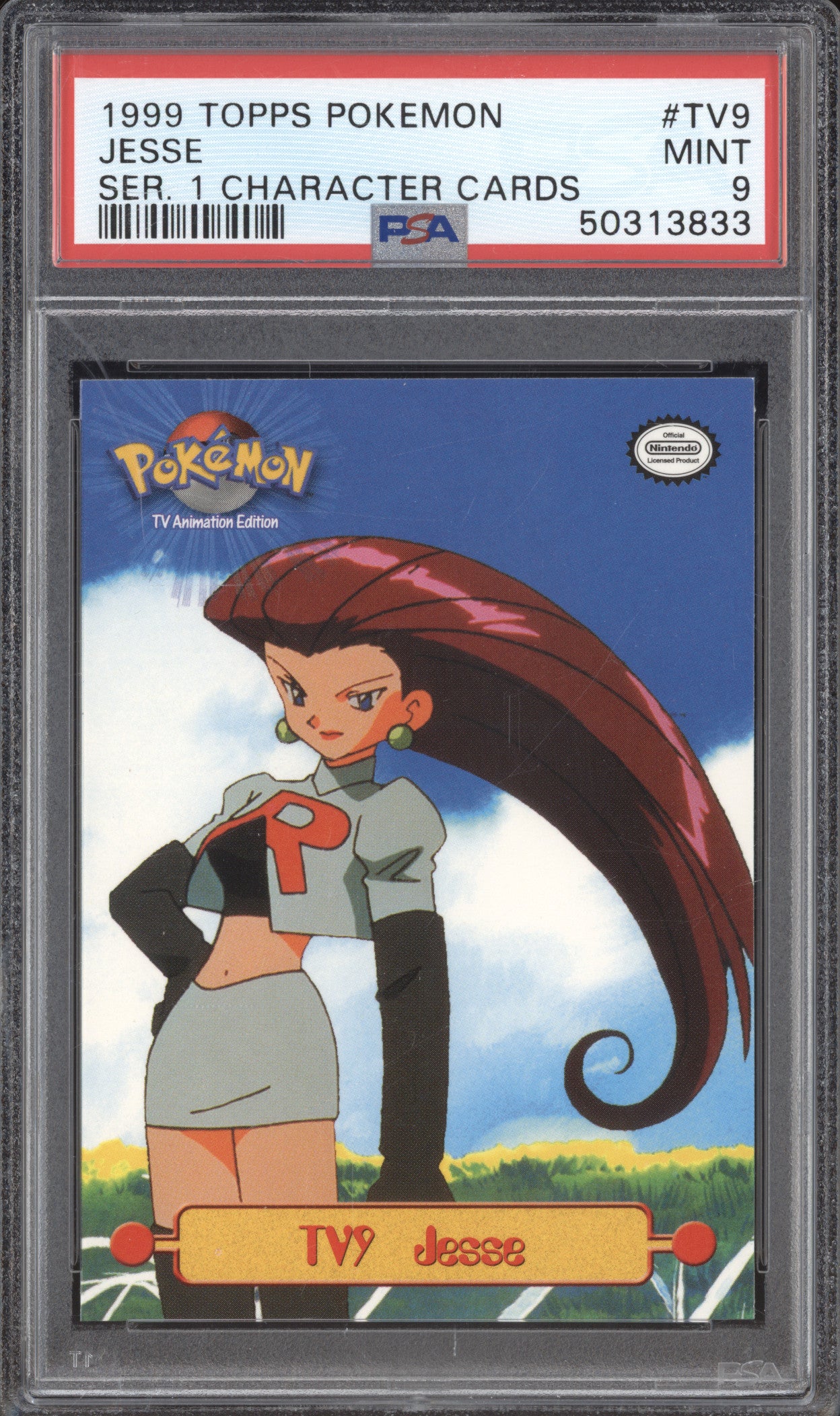 1999 Topps Series 1 Character Cards TV9 Jesse PSA 9