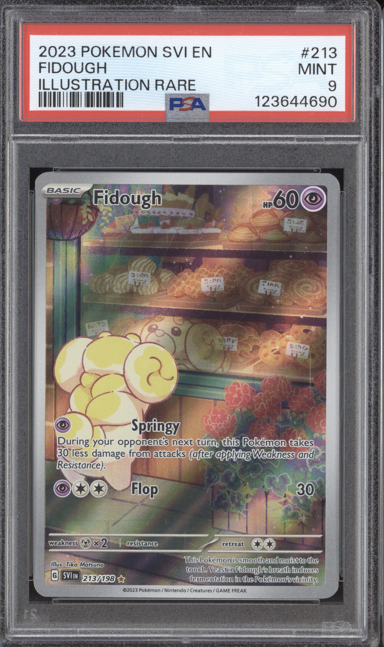 2023 Pokemon Scarlet & Violet SVI 213 Fidough Illustration Rare PSA 9