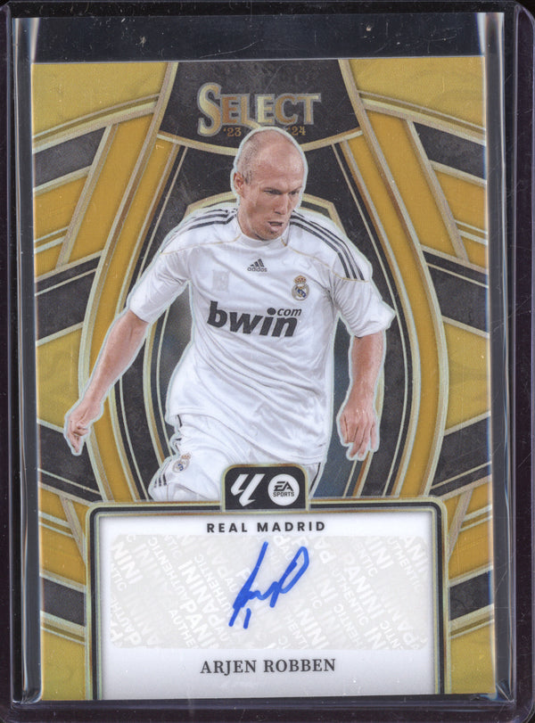 Arjen Robben 2023-24 Panini Select La Liga SE-AR Signatures Gold 2/3