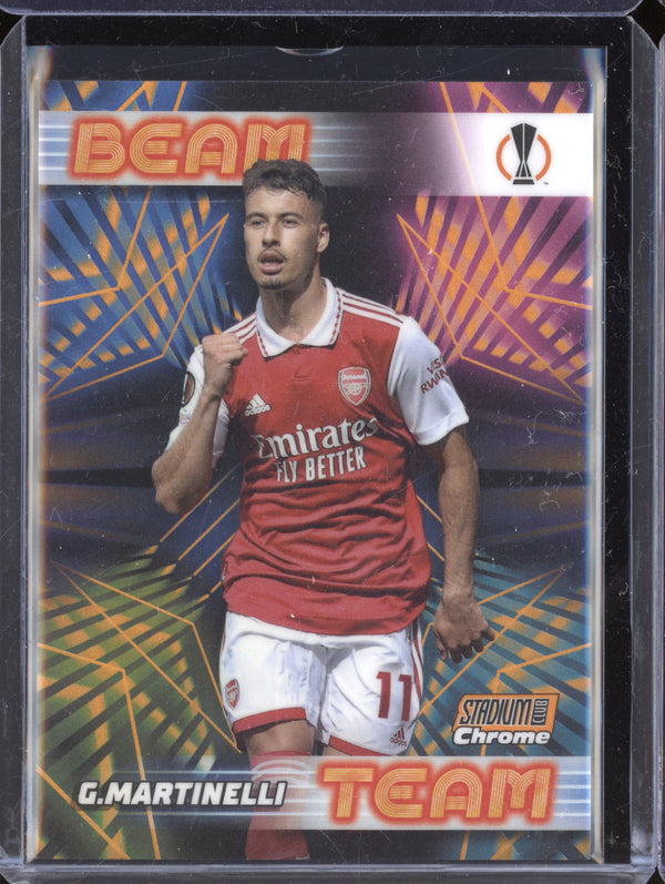 Gabriel Martinelli 2022-23 Topps Stadium Club Chrome BT-GM Beam Team Orange 5/25