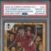 Alejandro Garnacho 2022-23 Topps Chrome UCC CA-AG Gold Lava Auto RC PSA 8/10