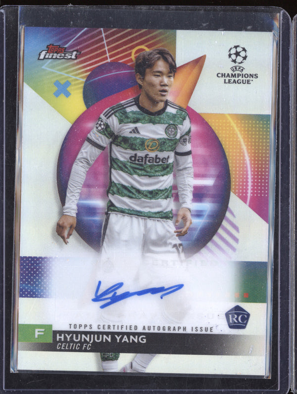 Hyunjun Yang 2023-24 Topps Finest A-HY Autograph