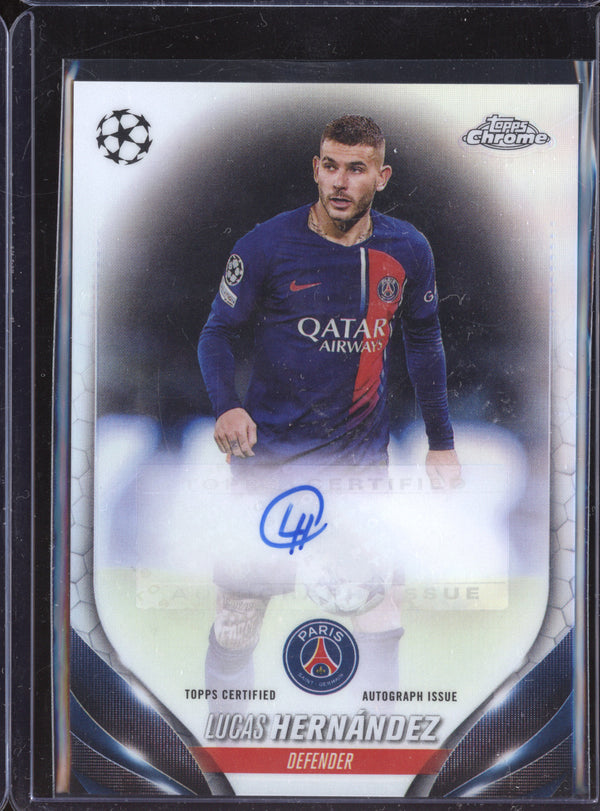 Lucas Hernandez 2023-24 Topps Chrome UCC CA-LH Chrome Auto