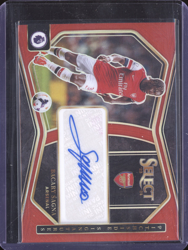 Bacary Sagna 2023-24 Panini Select Premier League PS-BS Pitchside Signatures Red