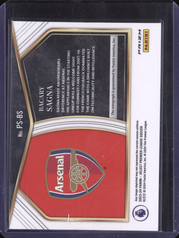 Bacary Sagna 2023-24 Panini Select Premier League PS-BS Pitchside Signatures Red