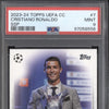 Cristiano Ronaldo 2023-24 Topps UEFA CC 7 SSP PSA 9