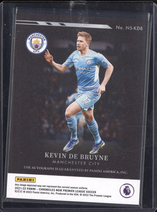 Kevin De Bruyne 2021-22 Panini Noir NS-KDB Spotlight Signatures 78/199