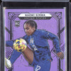 Naomi Girma 2022-23 Panini Obsidian 199 Electric Etch Purple Flood RC 7/25