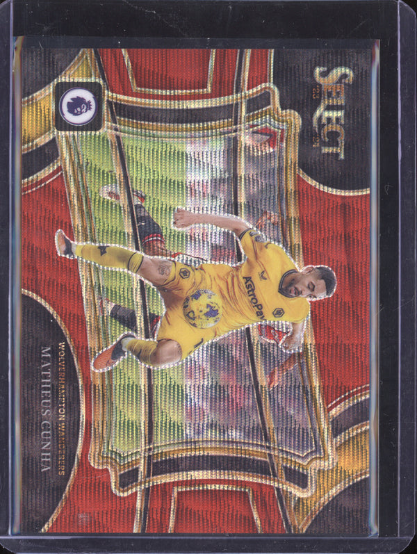 Matheus Cunha 2023-24 Panini Select Premier League 220 Red Wave 20/149