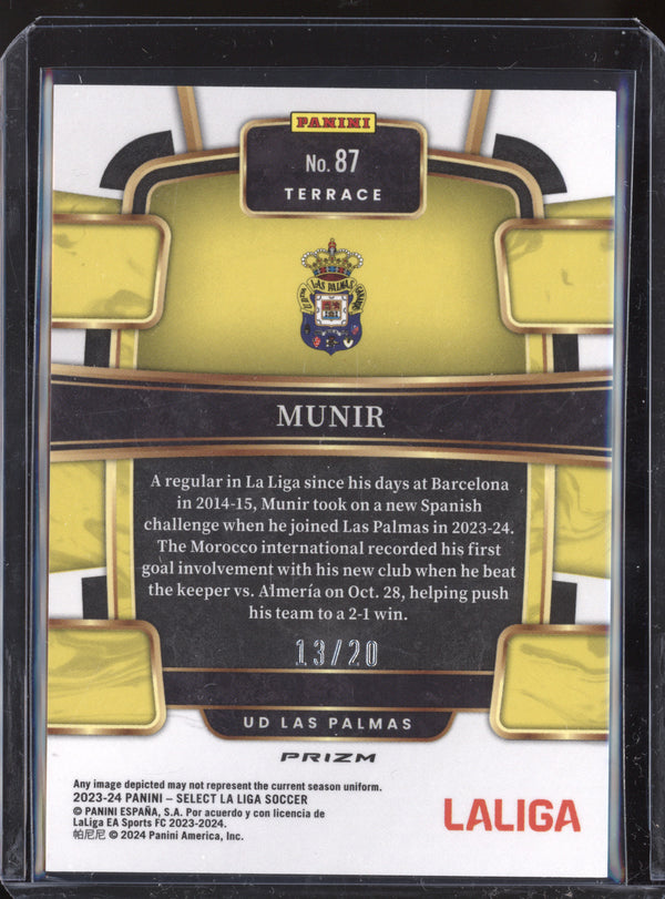 Munir 2023-24 Panini Select La Liga 87 White 13/20