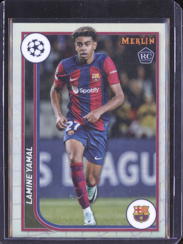 Lamine Yamal 2023-24 Topps Merlin UCC 27 Refractor RC