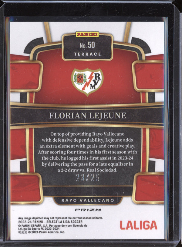 Florian Lejeune 2023-24 Panini Select La Liga 50 Zebra 23/25