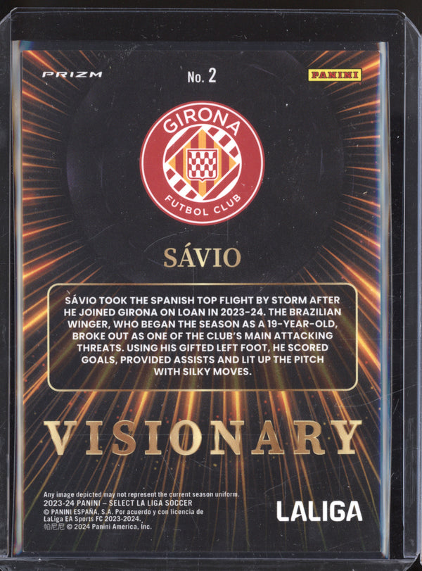 Savio 2023-24 Panini Select La Liga 2 Visionary RC