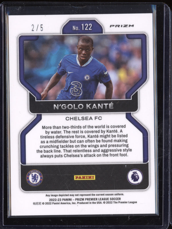 N'Golo Kante 2022-23 Panini Prizm 122 Green 2/5