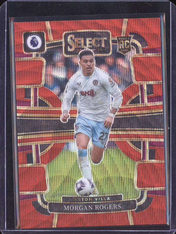 Morgan Rogers 2023-24 Panini Select Premier League 14 Red Wave RC 51/149