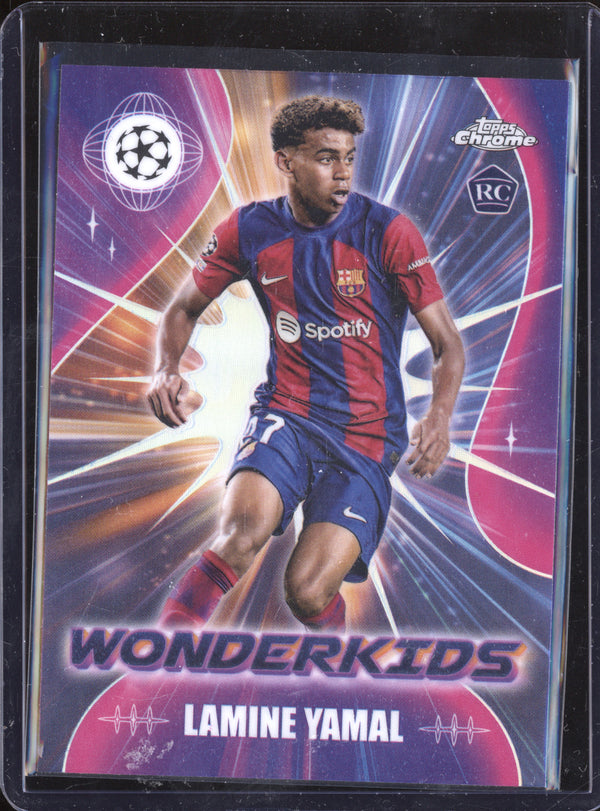 Lamine Yamal 2023-24 Topps Chrome UCC WK-3 Wonderkids RC