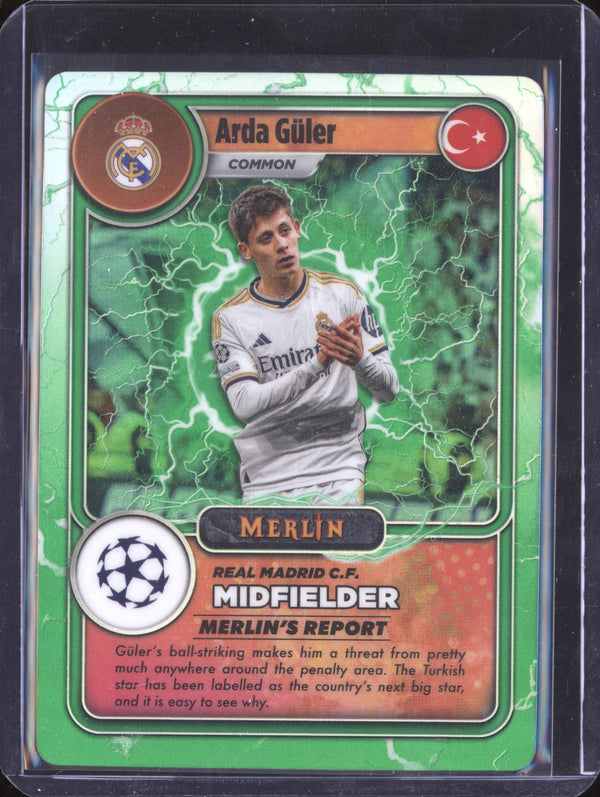 Arda Guler 2023-24 Topps Merlin UCC MG-15 Merlin's Gamers