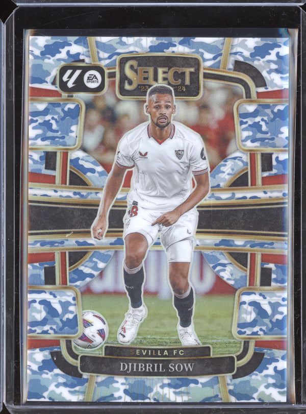 Djibril Sow 2023-24 Panini Select La Liga 76 Winter Camo 25/99