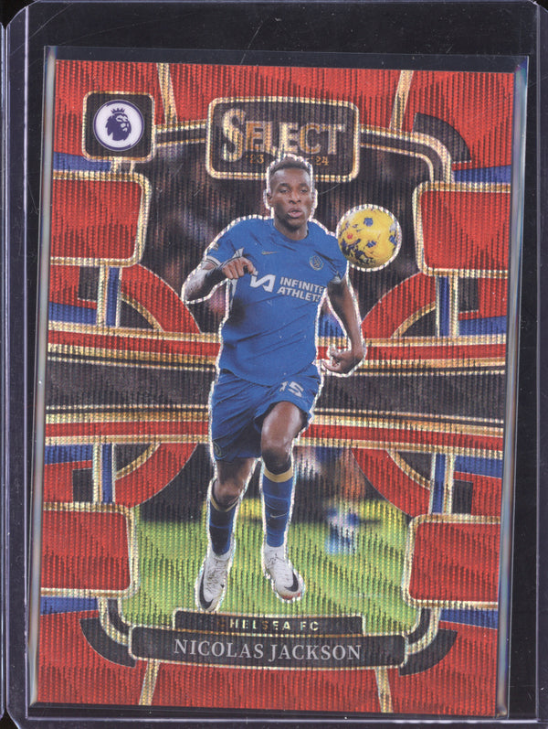 Nicolas Jackson 2023-24 Panini Select Premier League 31 Red Wave 34/149