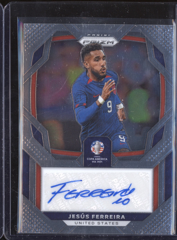 Jesus Ferreira 2024 Panini Prizm Copa America S-JF Signatures