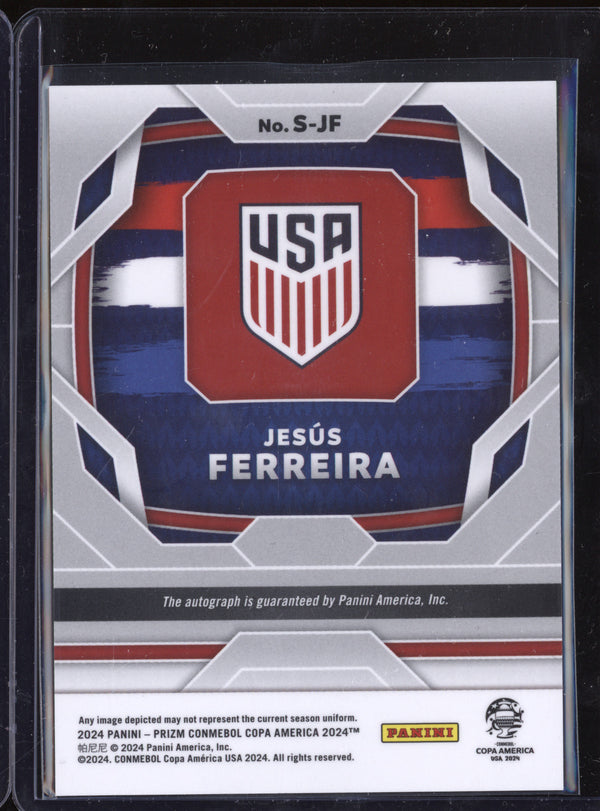 Jesus Ferreira 2024 Panini Prizm Copa America S-JF Signatures