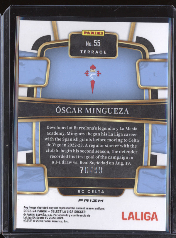 Oscar Mingueza 2023-24 Panini Select La Liga 55 Winter Camo 76/99