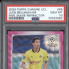 Jude Bellingham 2020-21 Topps Chrome 68 Pink Wave Refractor RC PSA 10