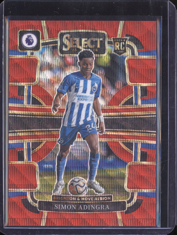 Simon Adingra 2023-24 Panini Select Premier League 25 Red Wave RC 64/149