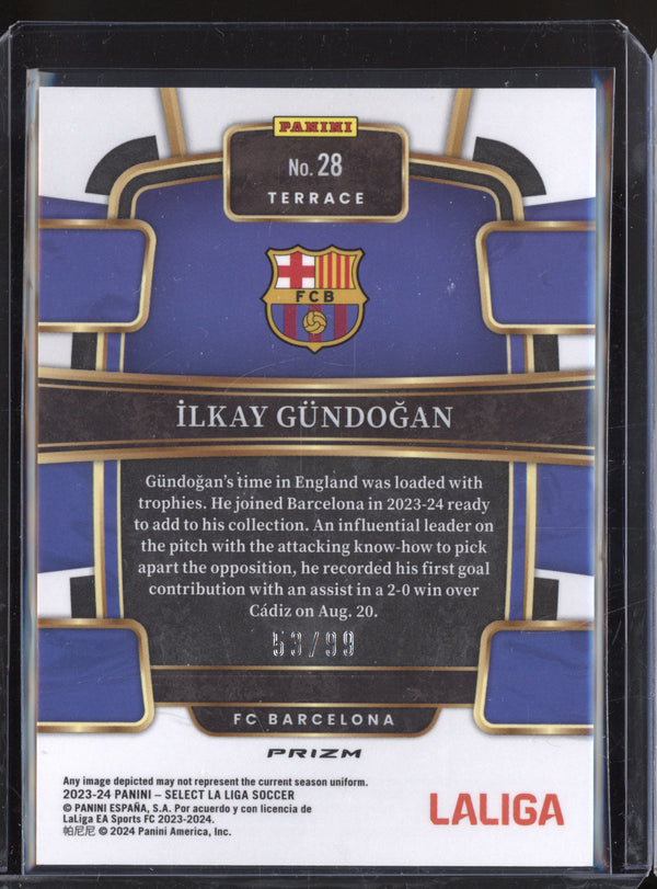 Ilkay Gundogan 2023-24 Panini Select La Liga 28 Winter Camo 53/99