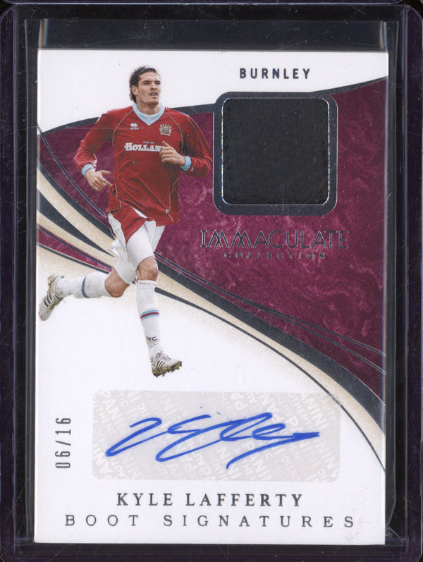 Kyle Lafferty 2020 Panini Immaculate BS-KL Boot Signatures 6/16