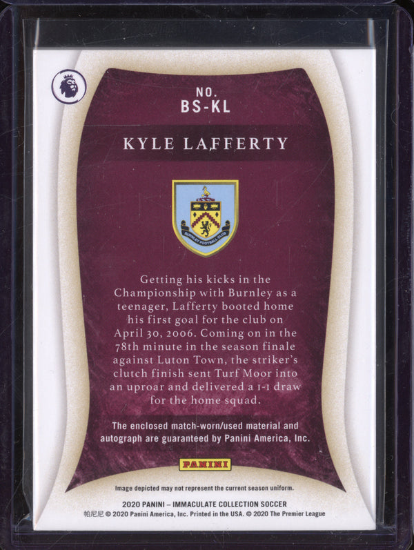 Kyle Lafferty 2020 Panini Immaculate BS-KL Boot Signatures 6/16