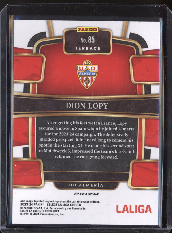 Dion Lopy 2023-24 Panini Select La Liga 85 Blue RC