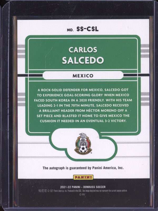 Carlos Salcedo 2021-22 Panini Donruss SS-CSL Signature Series Auto