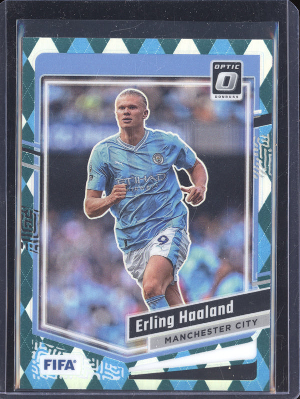 Erling Haaland 2023-24 Panini Donruss 89 Optic Argyle