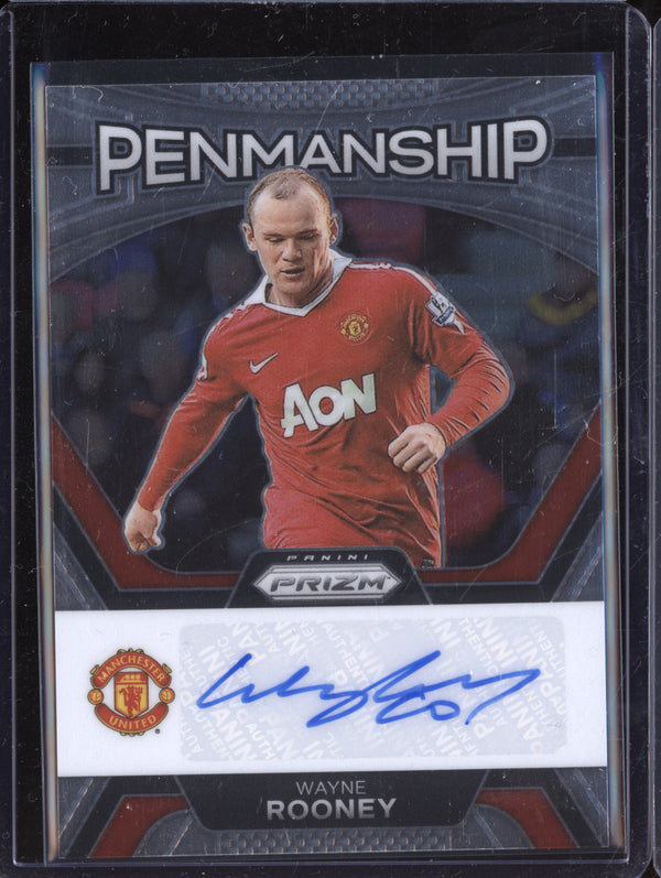 Wayne Rooney 2023-24 Panini Prizm P-WR Penmanship Auto