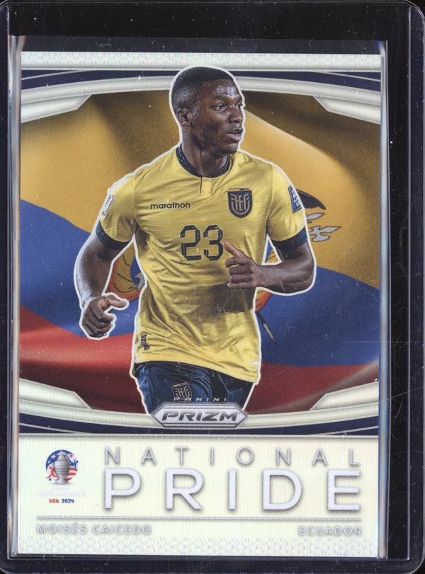 Moises Caicedo 2024 Panini Prizm Copa America 6 National Pride