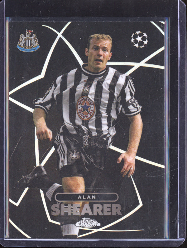 Alan Shearer 2023-24 Topps Chrome UCC BE-10 Shadow Etch