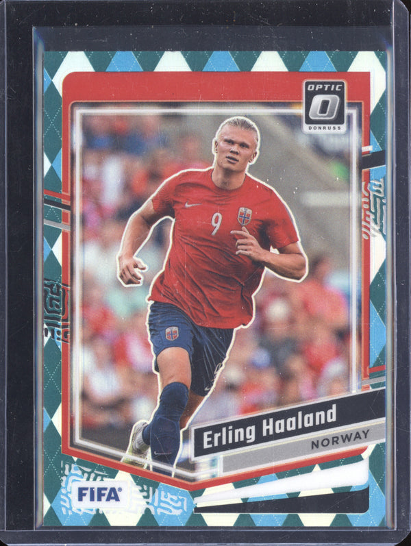 Erling Haaland 2023-24 Panini Donruss 41 Optic Argyle