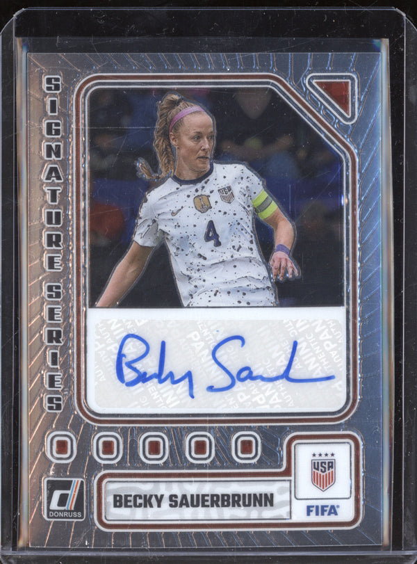 Becky Sauerbrunn 2023-24 Panini Donruss SS-BS Signature Series