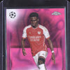 Bukayo Saka 2023-24 Topps Chrome UCC 148 Pink Lava Refractor