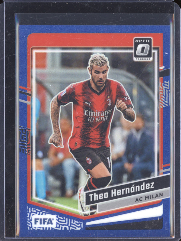 Theo Hernandez 2023-24 Panini Donruss 132 Optic Blue 76/99